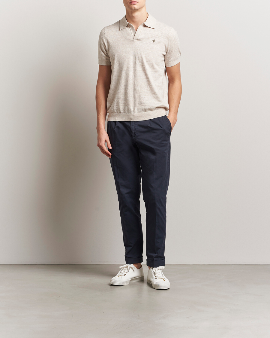 Hombres | Polos | Morris | Randall Cotton Resort Polo Khaki