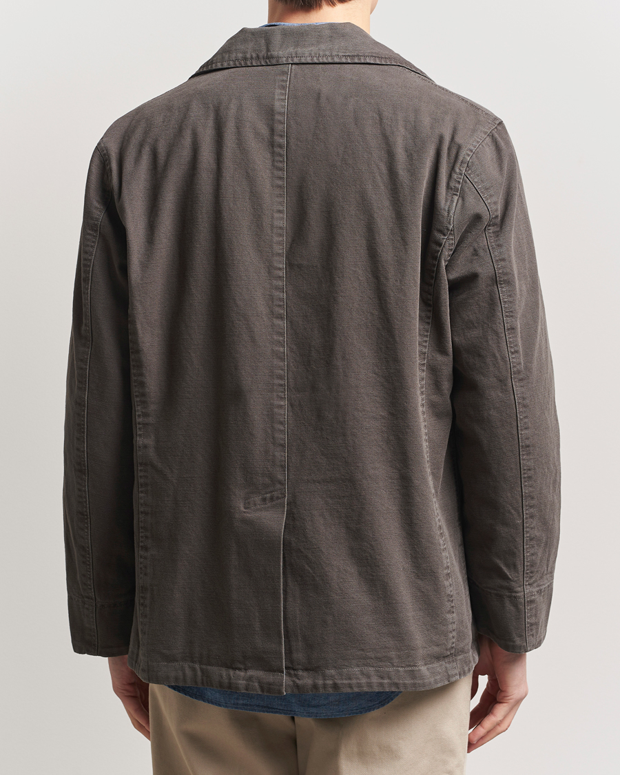 Hombres | Abrigos y chaquetas | Baracuta | Garment Dyed Canvas Peacoat Faded Black