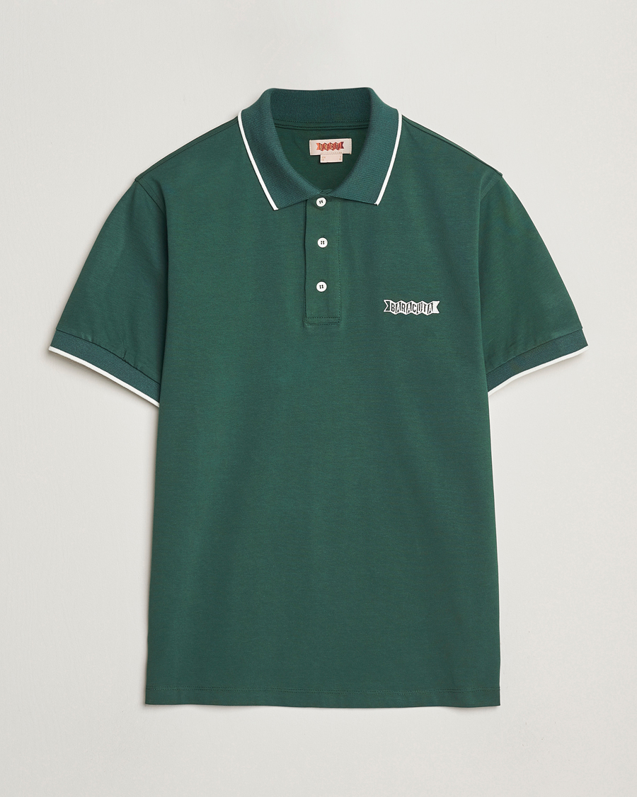 Hombres | Polos | Baracuta | Short Sleeve Cotton Jersey Polo Racing Green