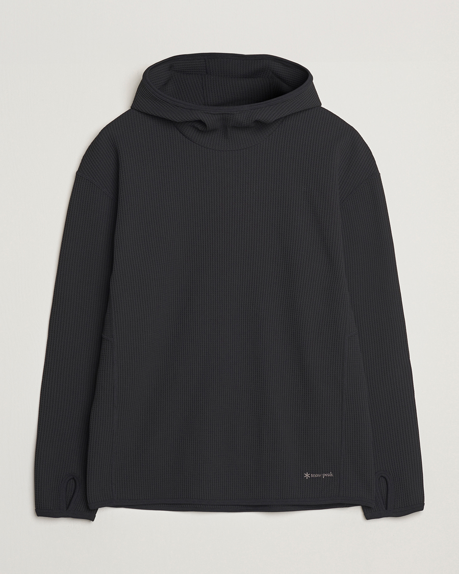 Hombres | Jerséis y prendas de punto | Snow Peak | Dry Waffle Hoodie Black