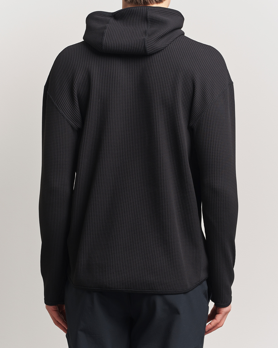 Hombres | Jerséis y prendas de punto | Snow Peak | Dry Waffle Hoodie Black