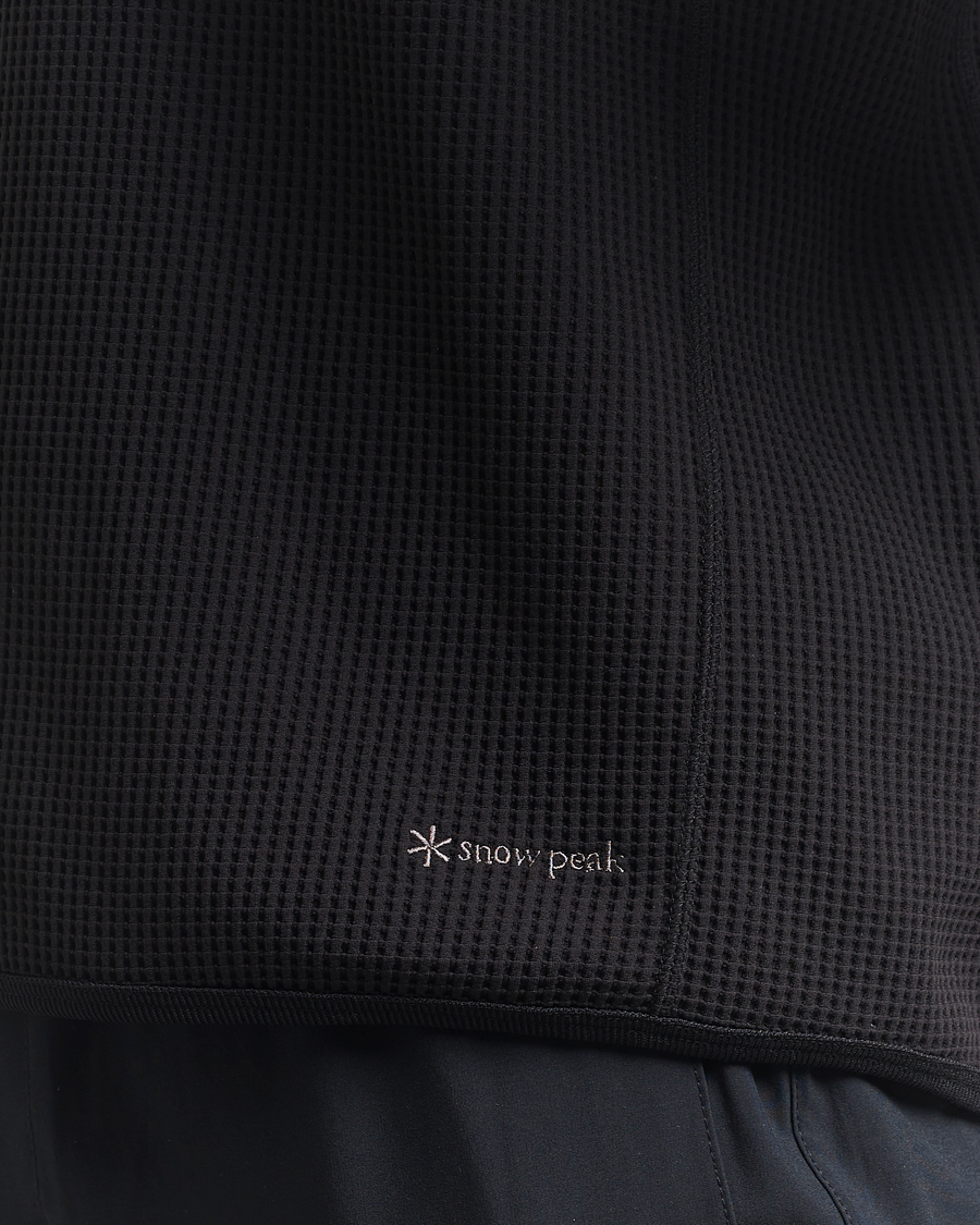 Hombres | Jerséis y prendas de punto | Snow Peak | Dry Waffle Hoodie Black