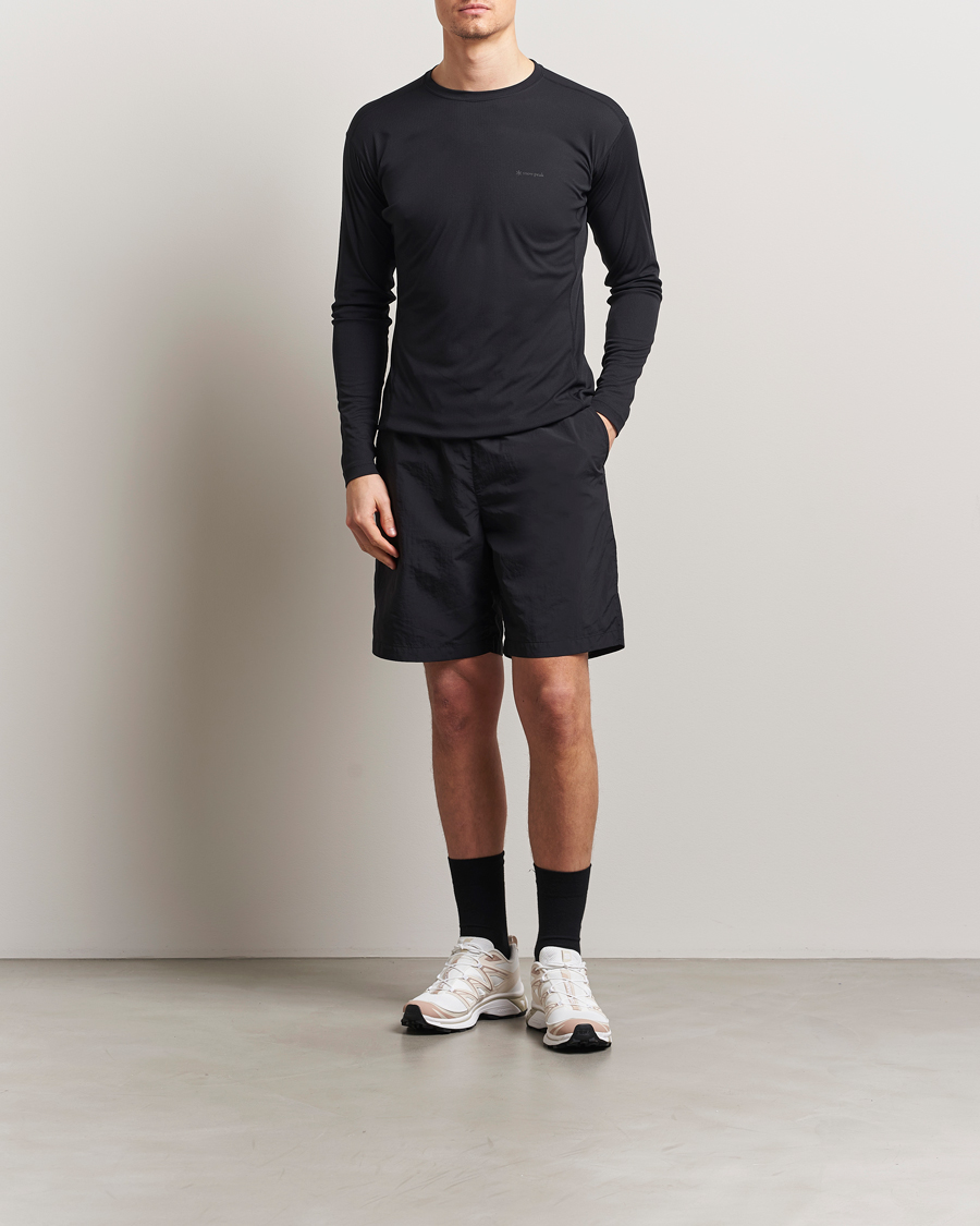 Hombres | Camisetas | Snow Peak | Power Dry Long Sleeve T-Shirt Black