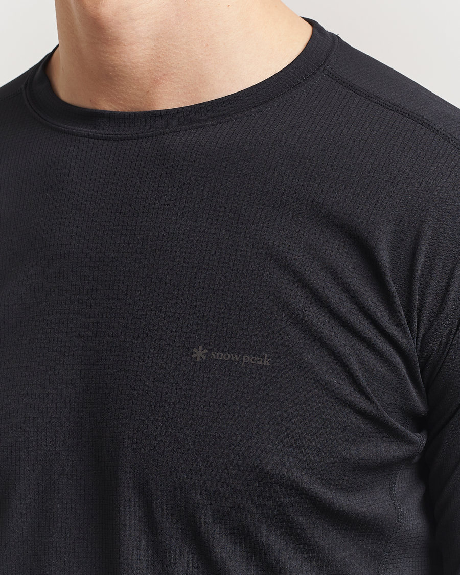 Hombres | Camisetas | Snow Peak | Power Dry Long Sleeve T-Shirt Black