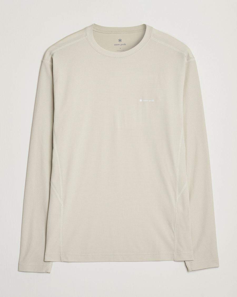 Hombres | Camisetas | Snow Peak | Power Dry Long Sleeve T-Shirt Ivory