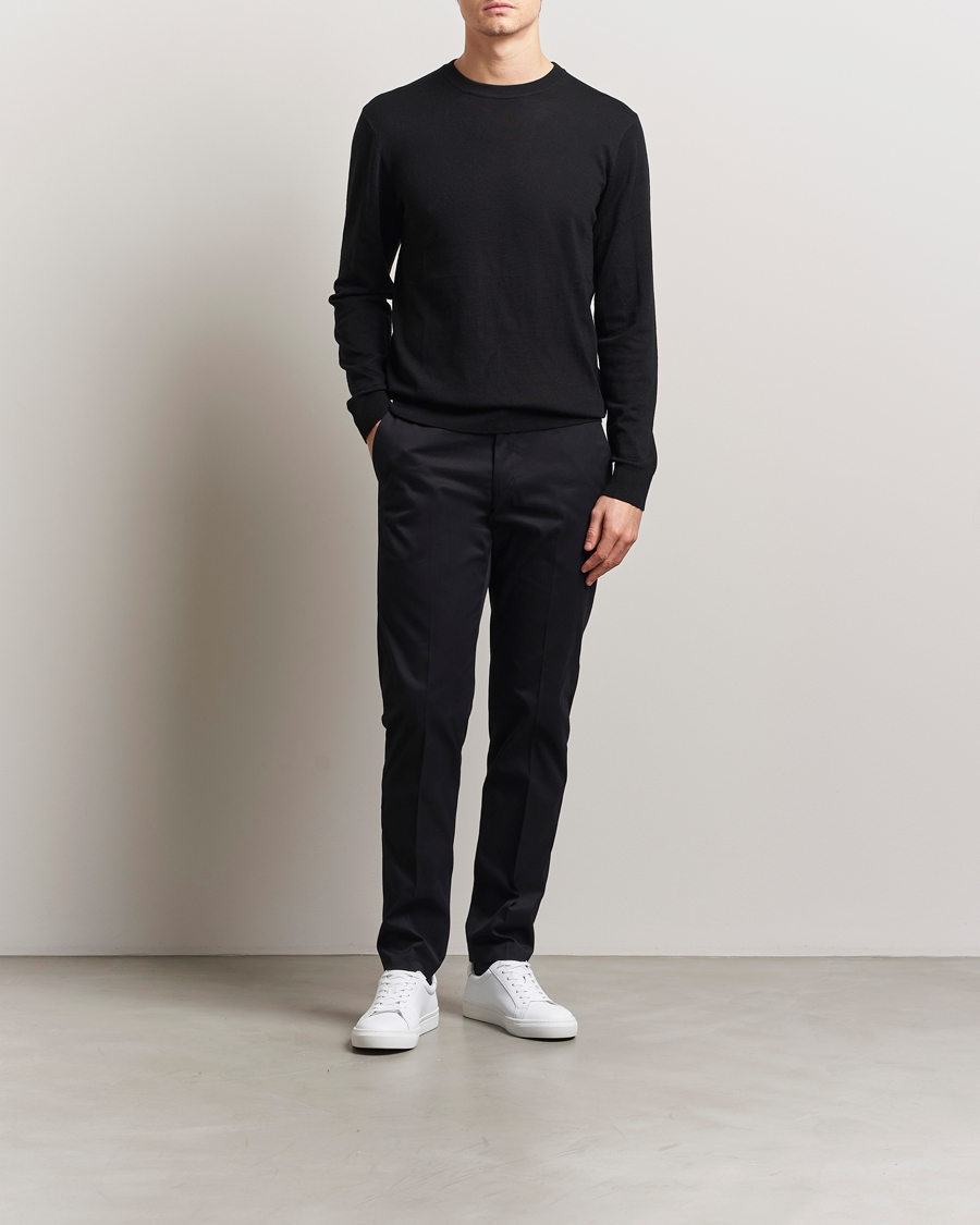 Hombres | Pantalones | Tiger of Sweden | Tenuta Cotton Chinos Black