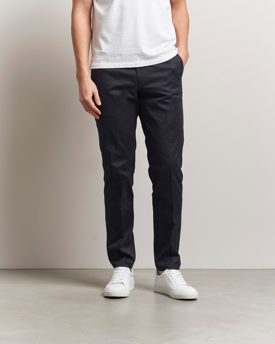 Hombres | Pantalones | Tiger of Sweden | Tenuta Cotton Chinos Light Ink