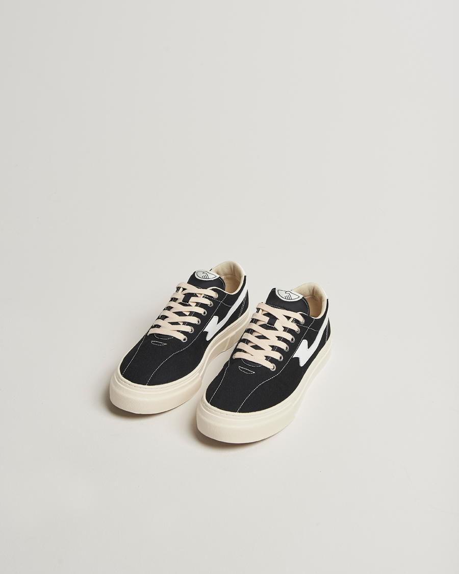 Hombres | Zapatillas | Stepney Workers Club | Dellow S-Strike Cupsole Canvas Sneaker Black/White