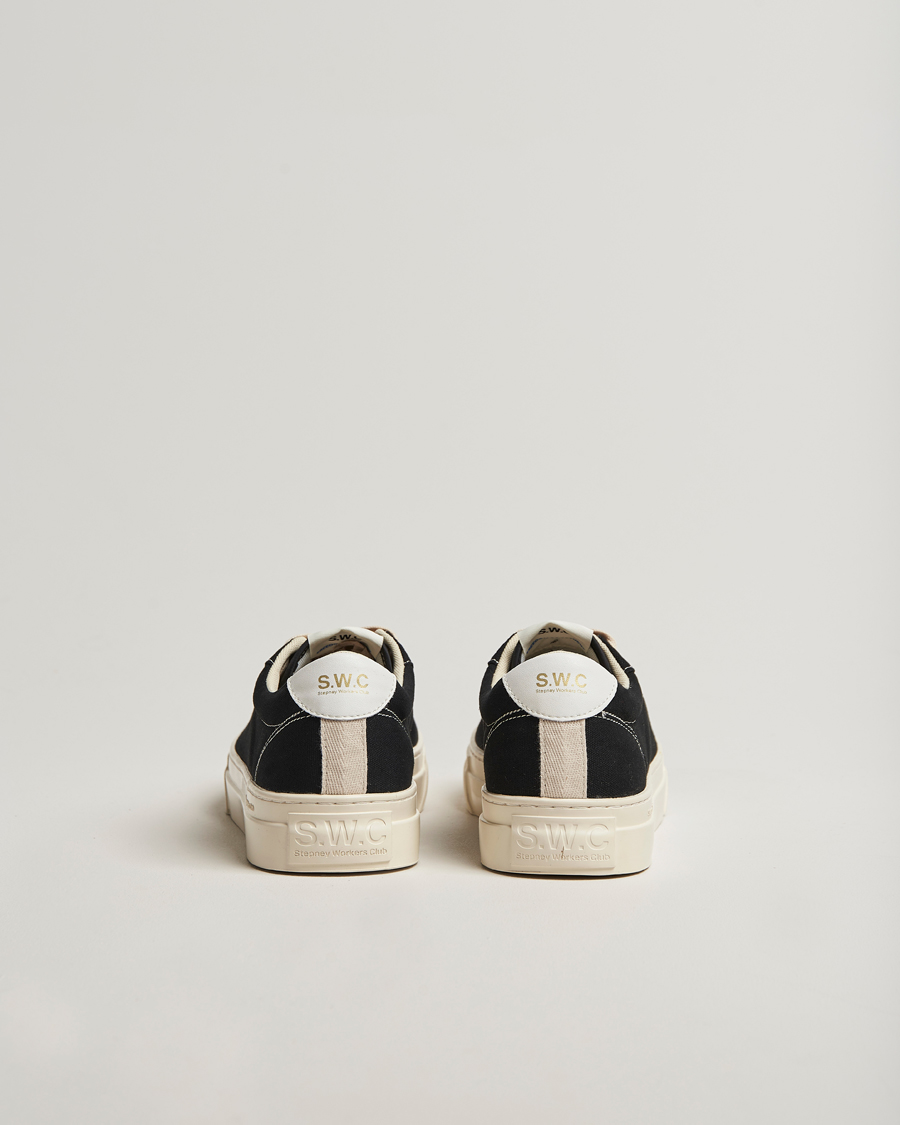 Hombres | Zapatillas | Stepney Workers Club | Dellow 02 Cupsole Canvas Sneaker Black