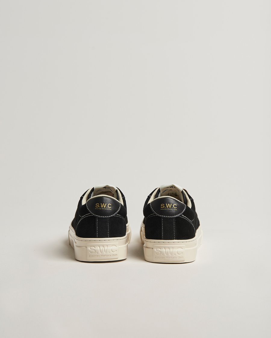 Hombres | Zapatillas | Stepney Workers Club | Dellow 02 Cupsole Suede Sneaker Black
