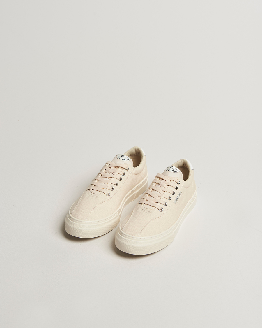 Hombres | Zapatillas | Stepney Workers Club | Dellow 02 Cupsole Canvas Sneaker Ecru Raw