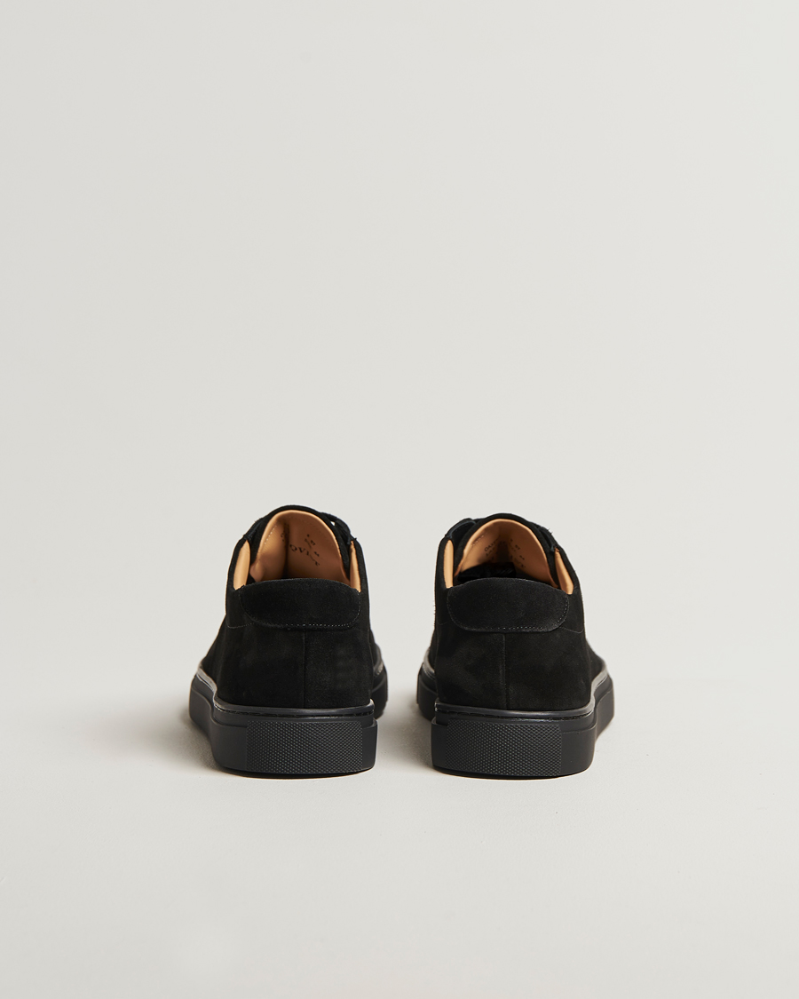 Hombres | Zapatillas | Myrqvist | Oaxen Monochrome II Sneaker Black Suede