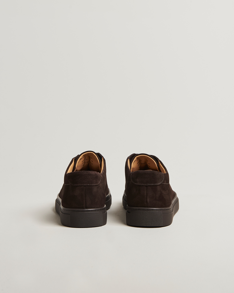 Hombres | Zapatillas | Myrqvist | Oaxen Monochrome II Sneaker Dark Brown Suede