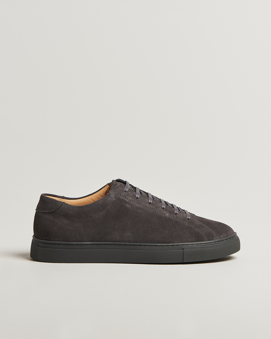 Hombres | Zapatillas | Myrqvist | Oaxen Monochrome II Sneaker Dark Grey Suede