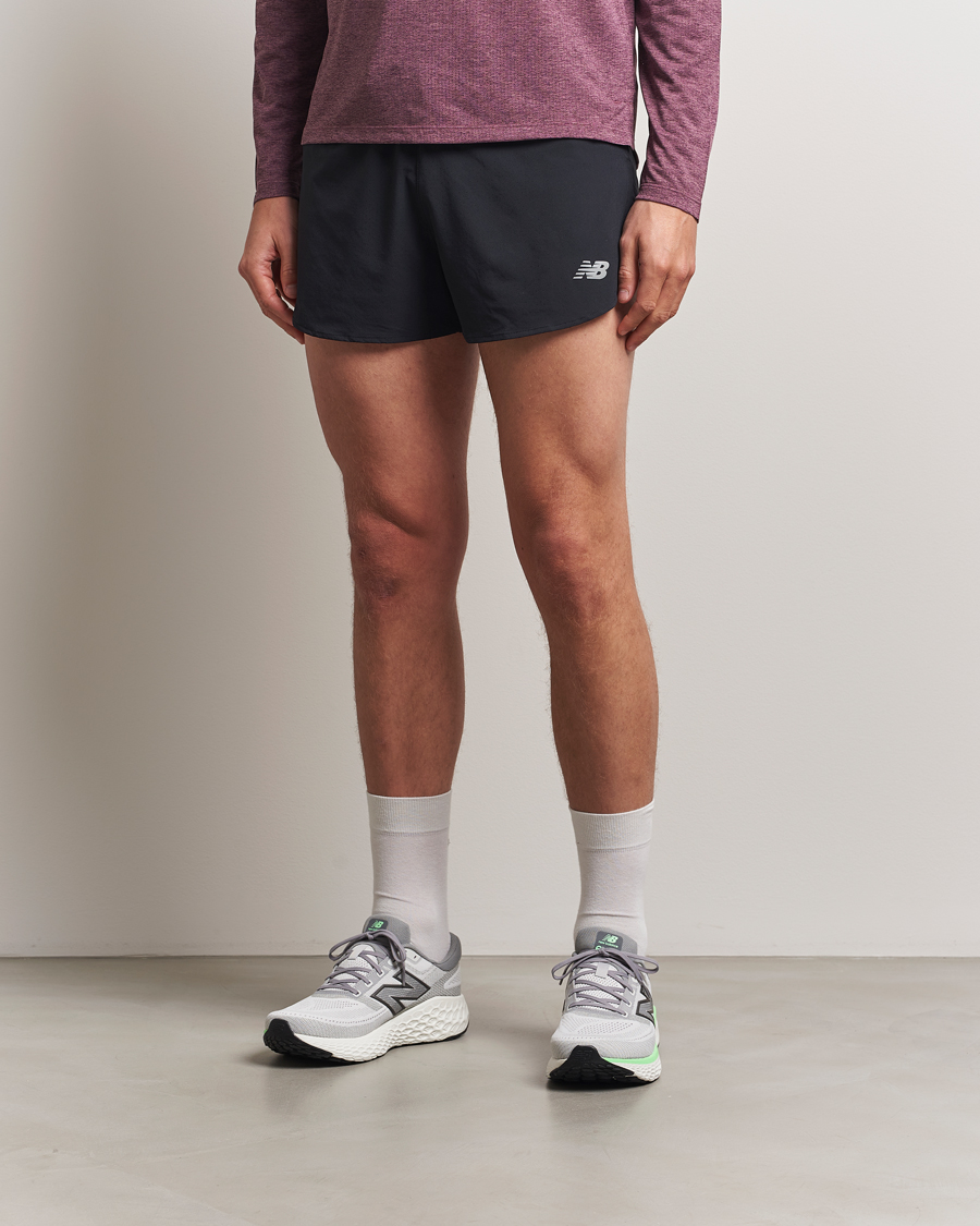 Hombres | Pantalones cortos | New Balance Running | Split Shorts Black