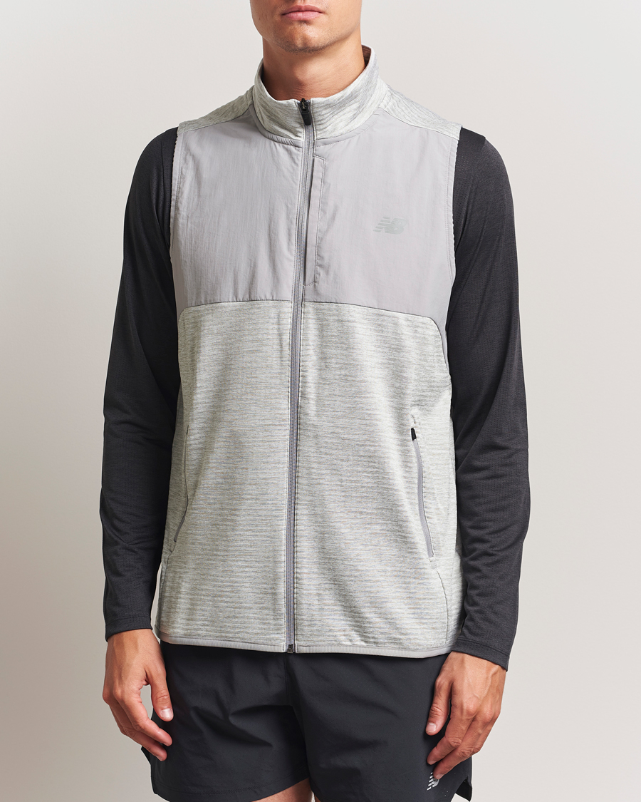Hombres | Abrigos y chaquetas | New Balance Running | New Balance Heat Grid Vest Grey