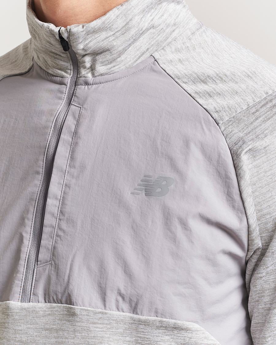 Hombres | Jerséis y prendas de punto | New Balance Running | Heat Grid Half Zip Athletic Grey