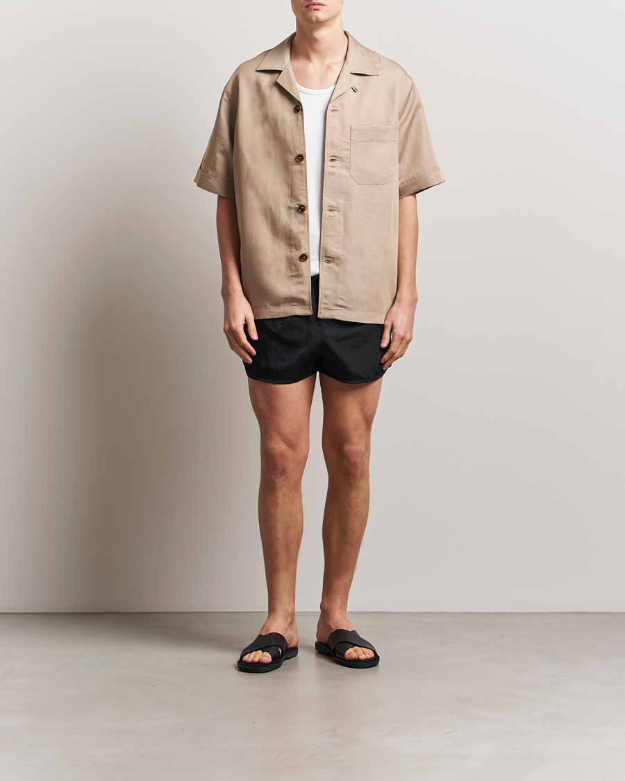 Hombres | Bañadores | CDLP | Satin Twill Swim Shorts Black