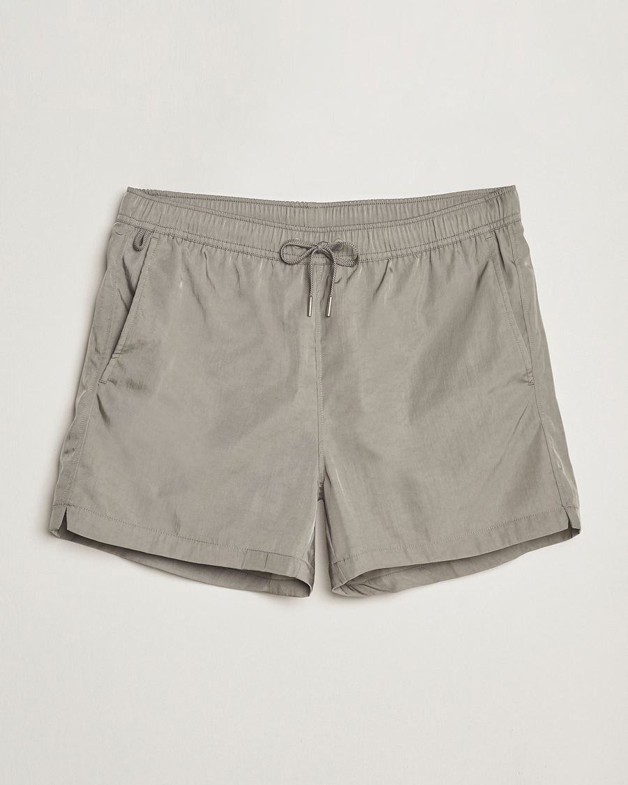 Hombres | Bañadores | CDLP | Satin Twill Swim Trunks Steel