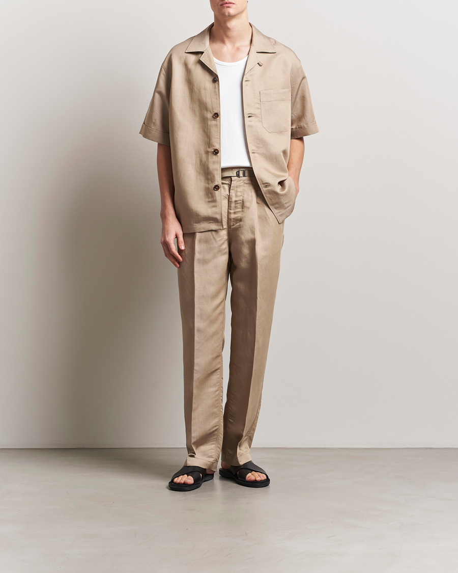 Hombres | Camisas | CDLP | Camp Collar Shirt Hazel Beige