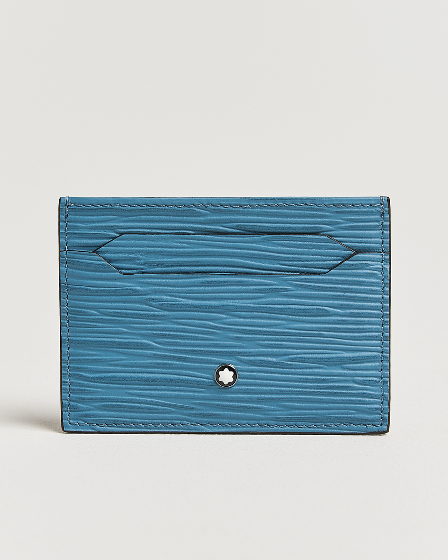 Hombres | Montblanc 4810 Card Holder 5cc Smokey Blue | Montblanc | 4810 Card Holder 5cc Smokey Blue