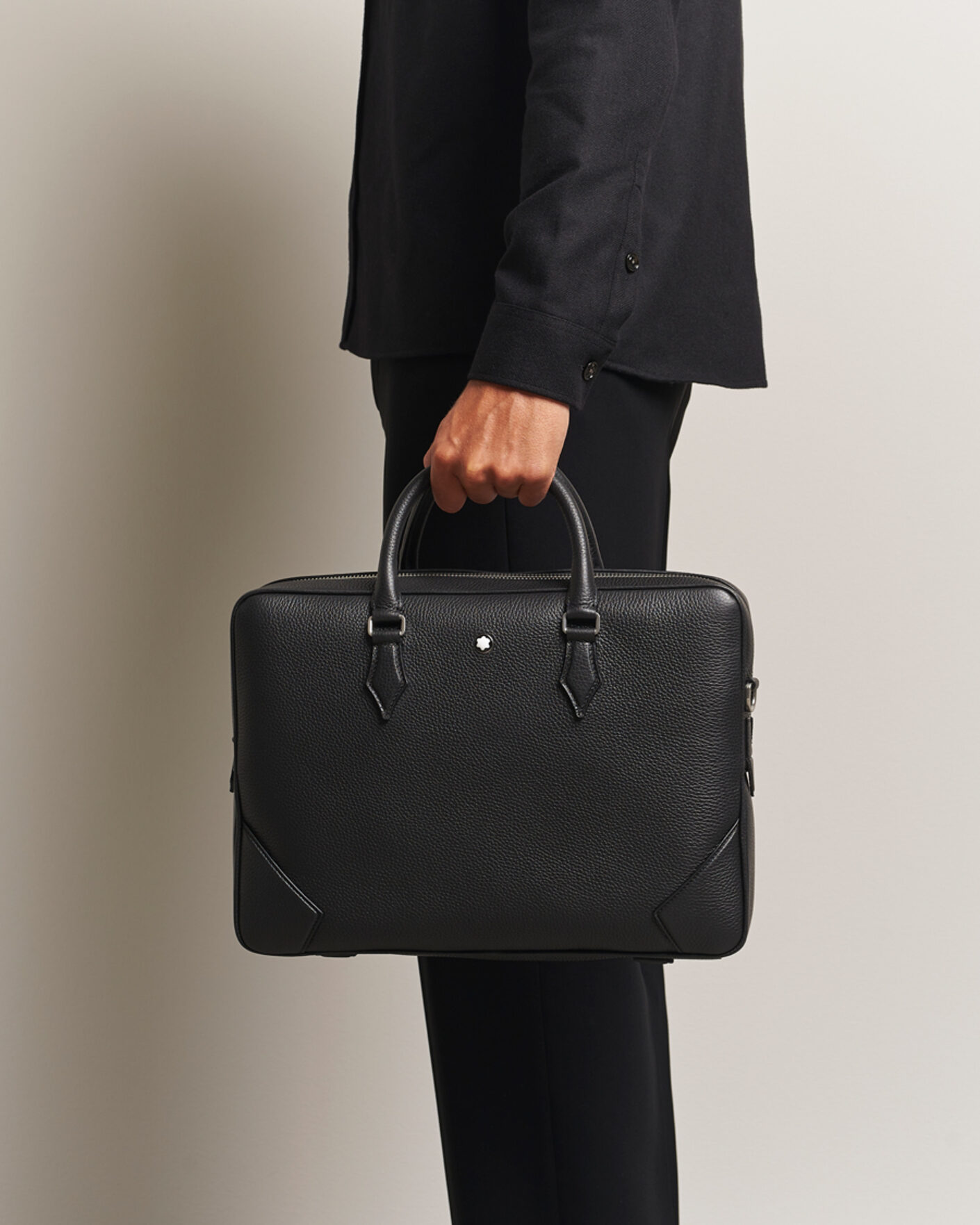 Hombres | Montblanc Soft Grain Document Case Black | Montblanc | Soft Grain Document Case Black