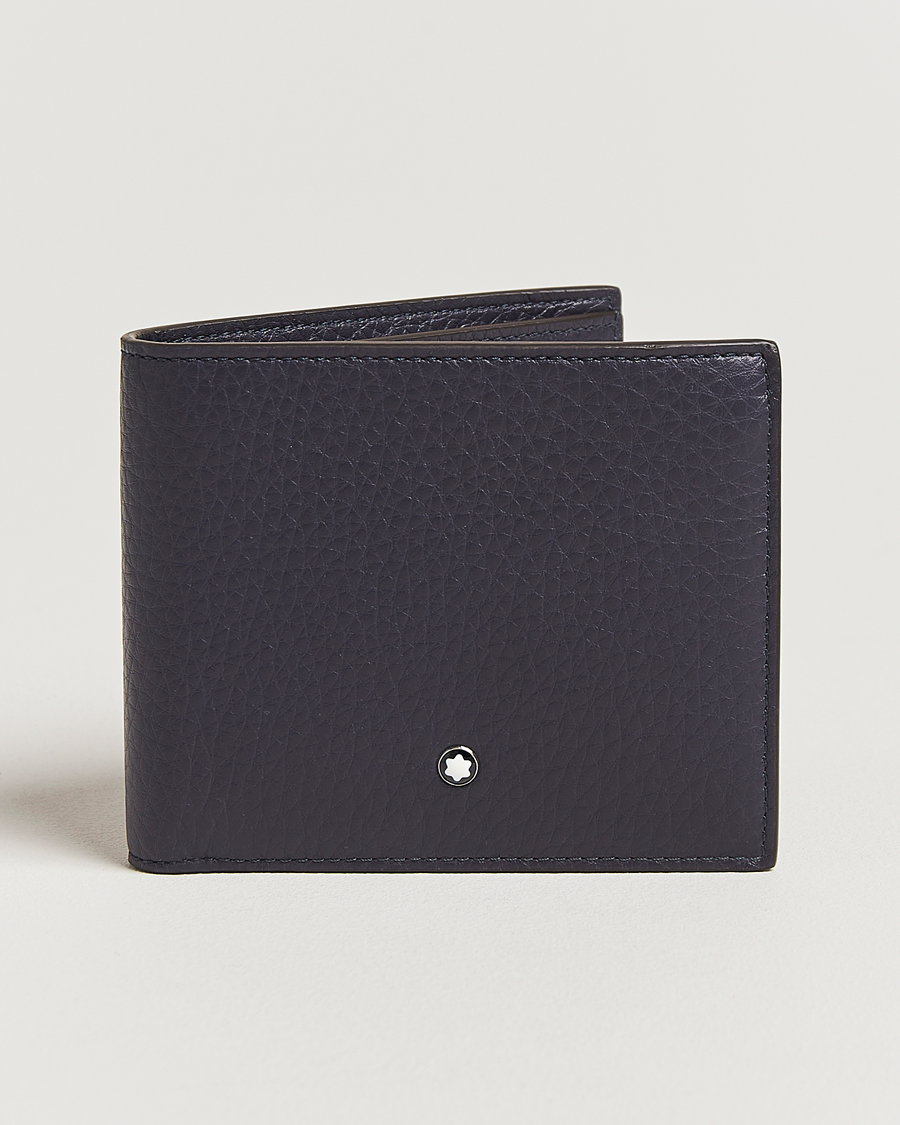 Hombres | Montblanc Soft Grain Wallet 8cc Night Blue | Montblanc | Soft Grain Wallet 8cc Night Blue