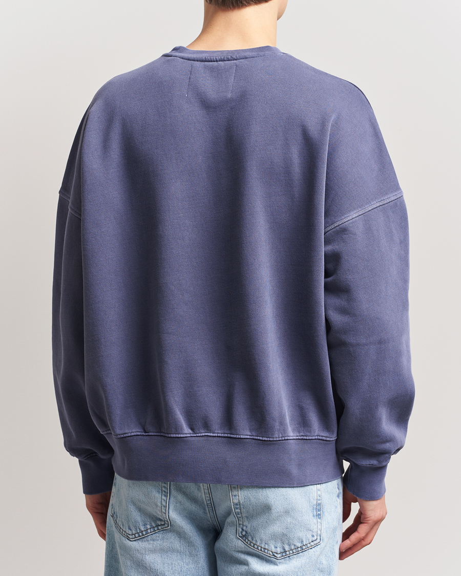 Hombres | Jerséis y prendas de punto | GANT 240 Mulberry Street | Graphic Crew Neck Sweatshirt Dusty Blue Sea
