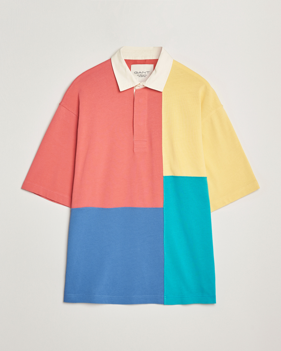 Hombres | Polos | GANT 240 Mulberry Street | Colorblocked Heavy Rugger Polo Multi