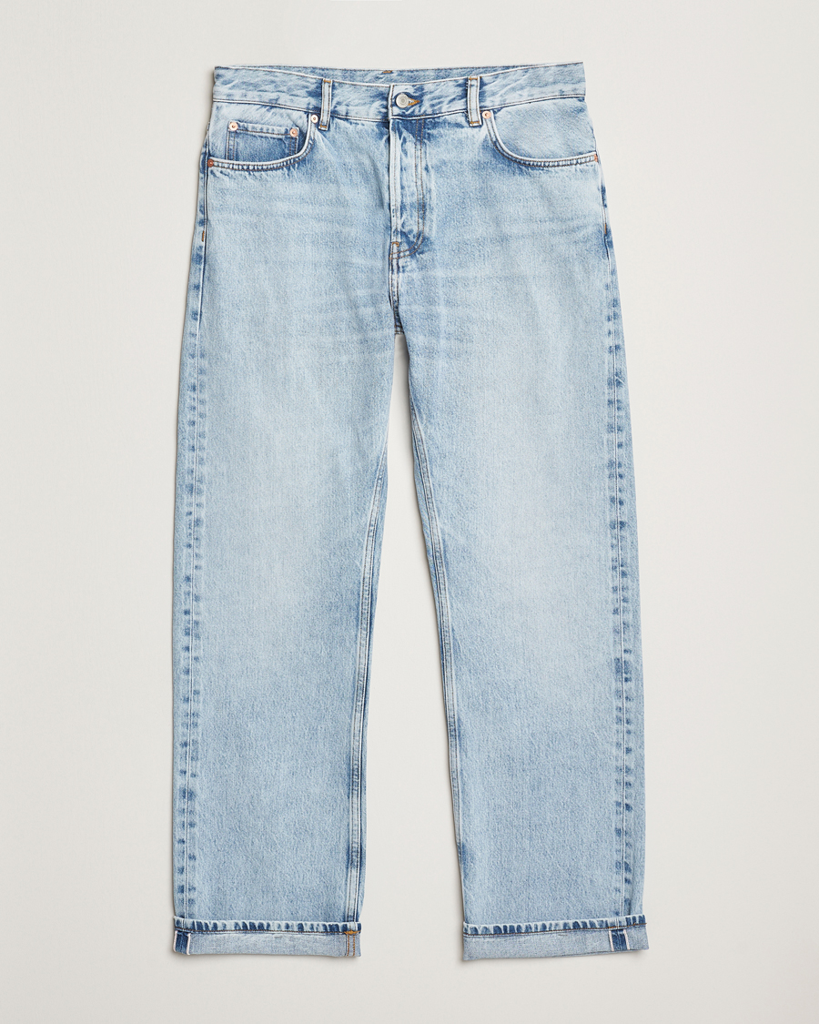 Hombres | Vaqueros | GANT 240 Mulberry Street | Straight Fit Selvedge Jeans Light Blue Vintage