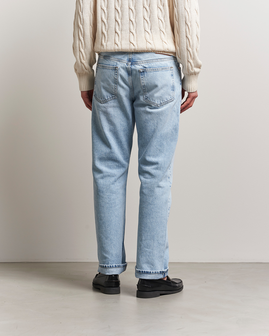 Hombres | Vaqueros | GANT 240 Mulberry Street | Straight Fit Selvedge Jeans Light Blue Vintage