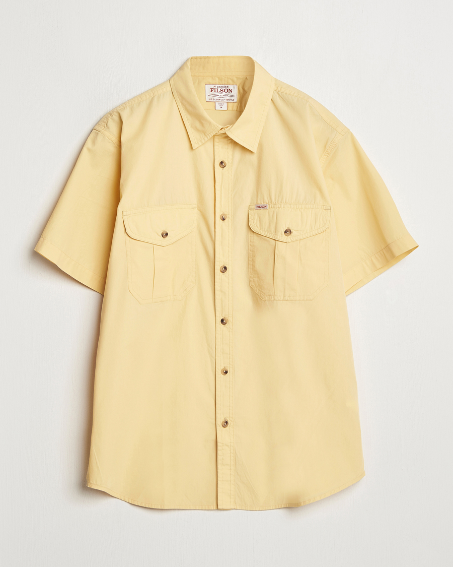 Hombres | Camisas | Filson | Washed Short Sleeve Shirt Straw