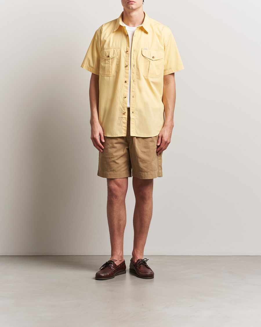 Hombres | Camisas | Filson | Washed Short Sleeve Shirt Straw