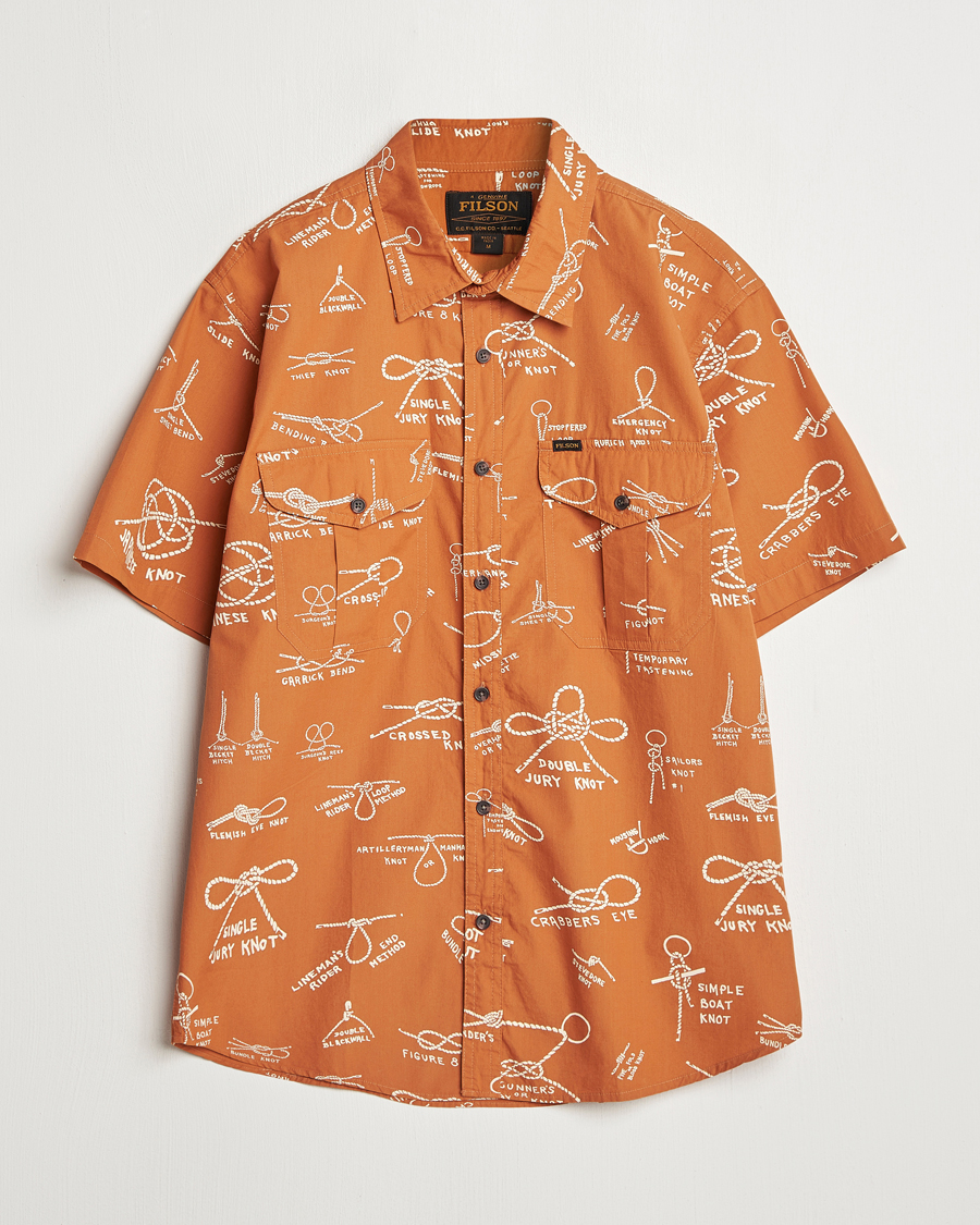 Hombres | Camisas | Filson | Washed Short Sleeve Shirt Bourbon