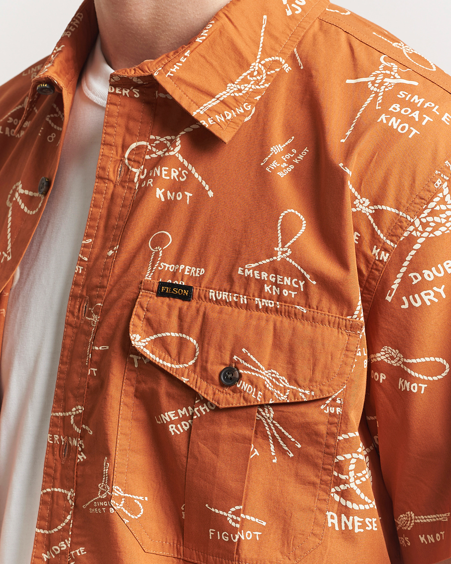 Hombres | Camisas | Filson | Washed Short Sleeve Shirt Bourbon