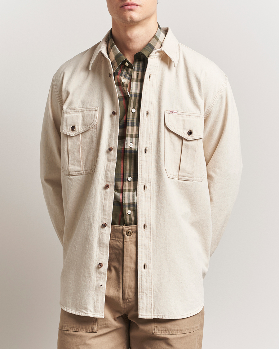 Hombres | Camisas | Filson | Denim Guide Shirt Natural Seed