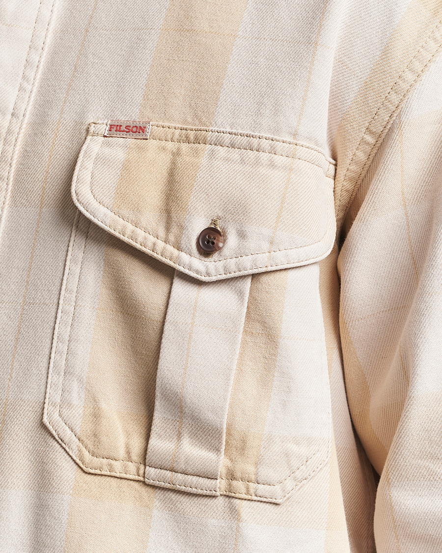 Hombres | Camisas | Filson | Vintage Wash Alaska Guide Shirt Light Gray/Khaki