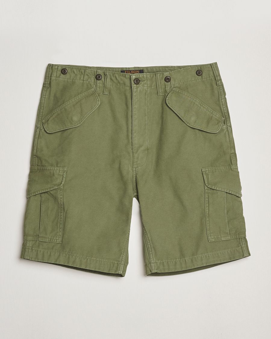 Hombres | Pantalones cortos | Filson | Field Cargo Shorts Washed Green