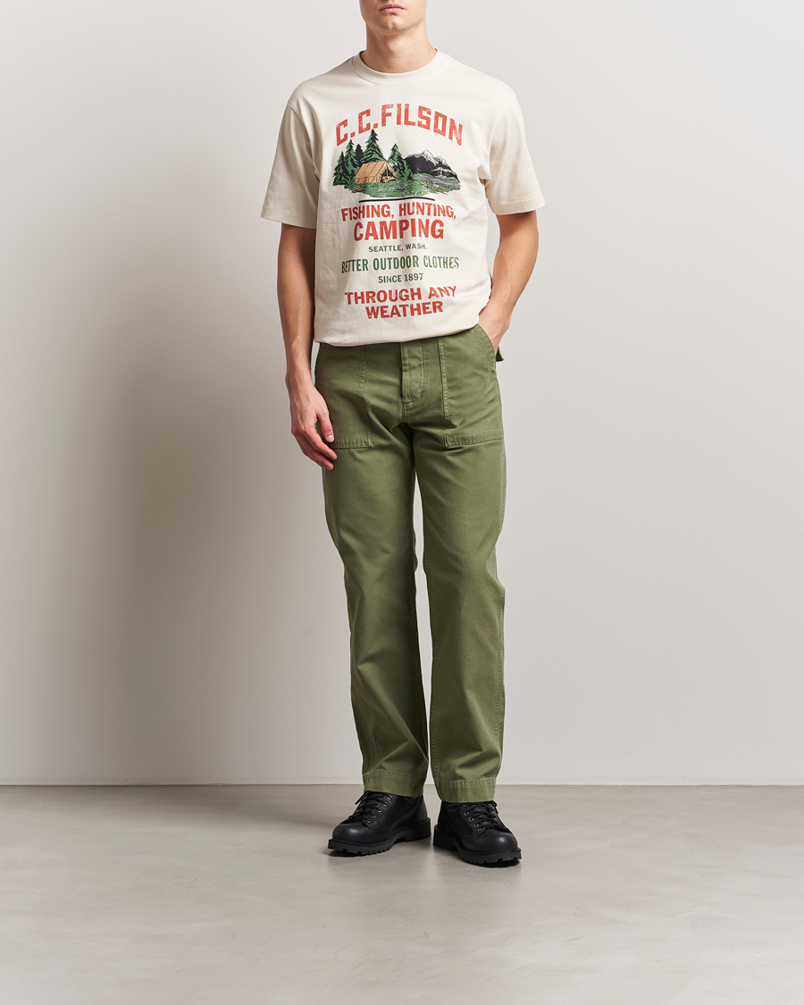 Hombres | Pantalones | Filson | Field Supply Pants Washed Green