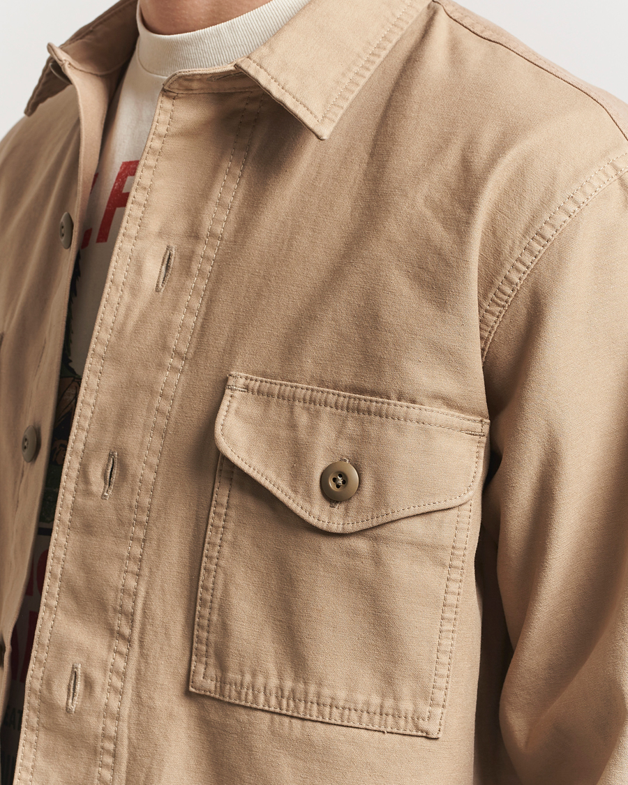 Hombres | Camisas | Filson | Reverse Sateen Jac-Shirt Gray Khaki