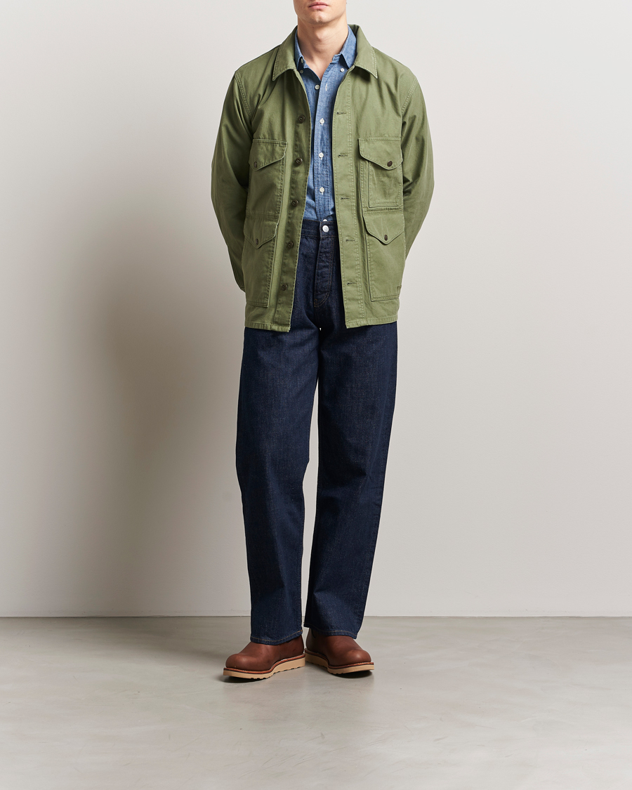 Hombres | Abrigos y chaquetas | Filson | Reverse Sateen Field Cruiser Washed Green