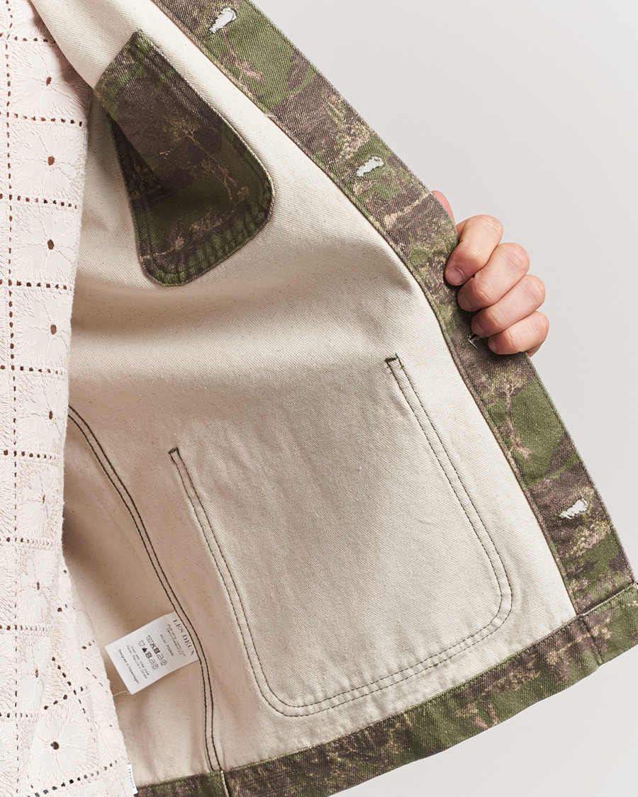 Hombres | Camisas | LES DEUX | Layton AOP Denim Overshirt Camo