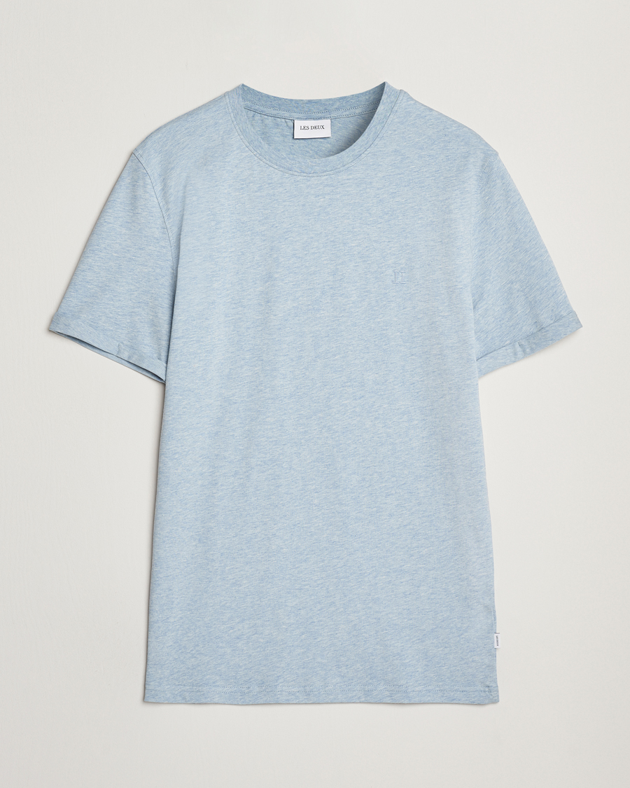 Hombres | Camisetas | LES DEUX | Nørregaard Tonal T-Shirt Xenon Blue Melange