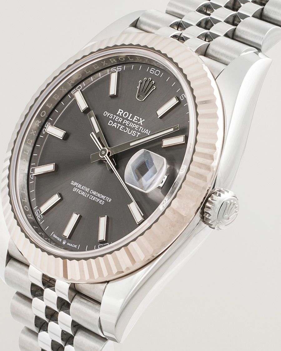 Hombres | Rolex Pre-Owned Datejust 41 Rhodium | Rolex Pre-Owned | Datejust 41 Rhodium