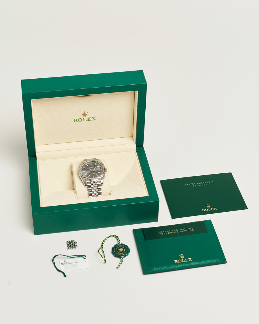 Hombres | Rolex Pre-Owned Datejust 41 Rhodium | Rolex Pre-Owned | Datejust 41 Rhodium