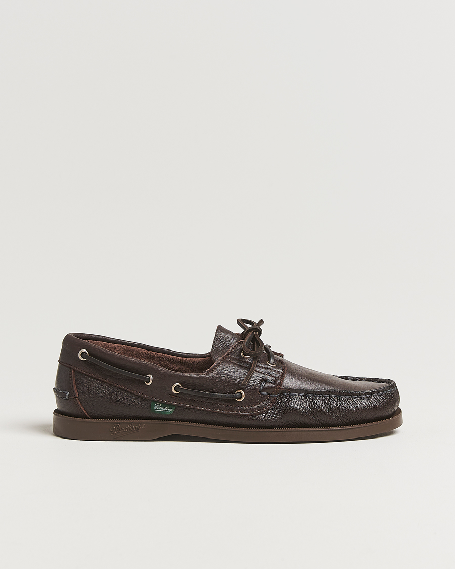 Hombres | Paraboot Barth Boat Shoe Marron Deerskin | Paraboot | Barth Boat Shoe Marron Deerskin