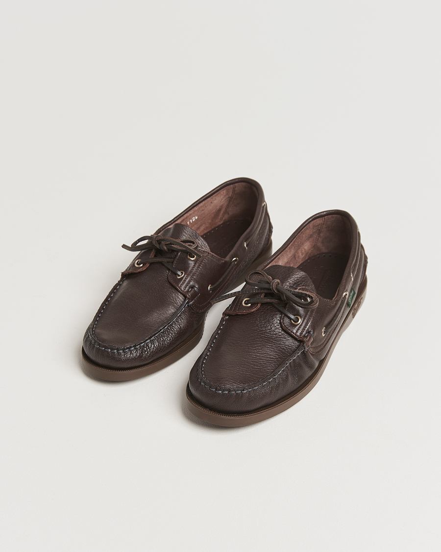 Hombres | Zapatos náuticos | Paraboot | Barth Boat Shoe Marron Deerskin