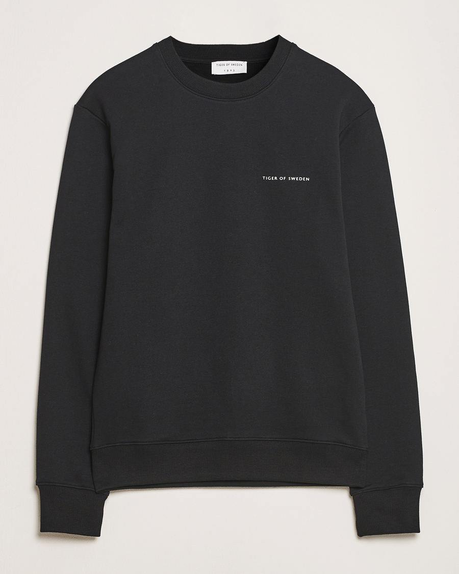 Hombres | Jerséis y prendas de punto | Tiger of Sweden | Emerson Crew Neck Sweatshirt Black