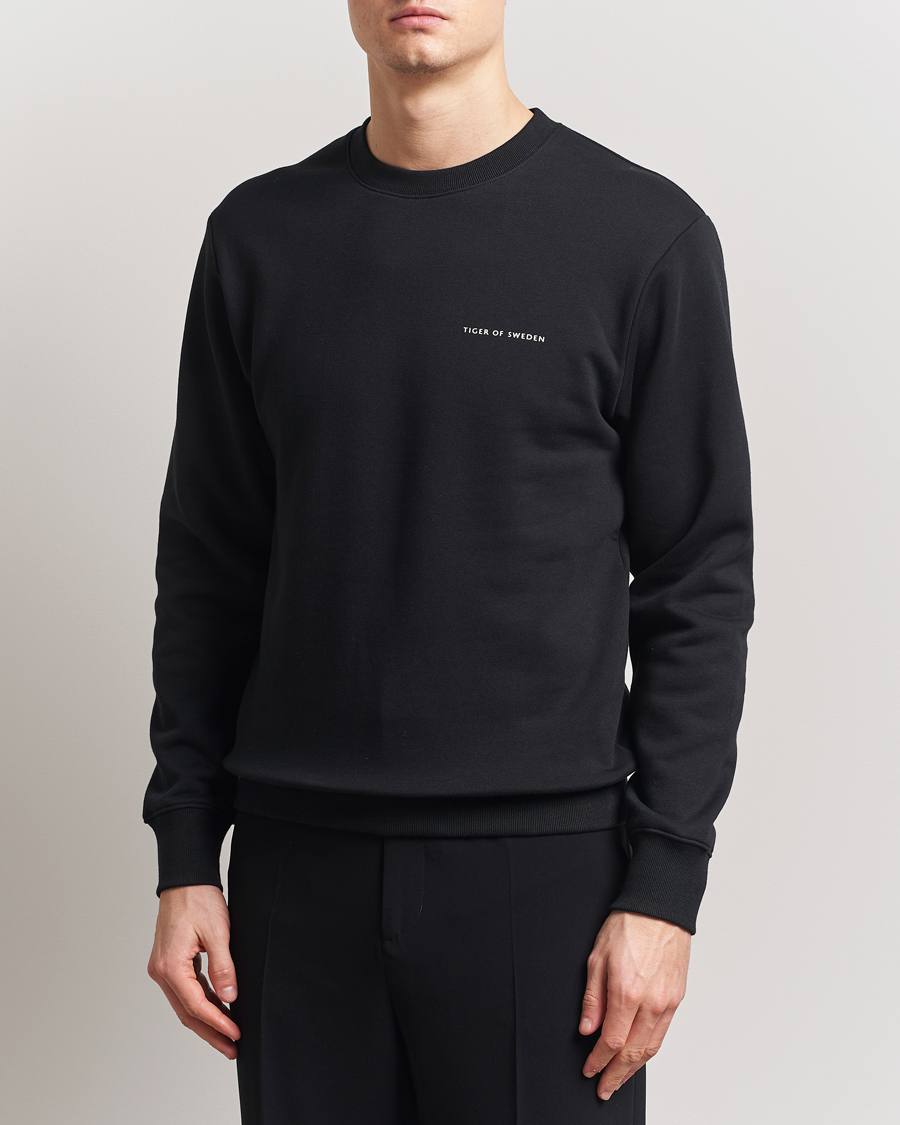Hombres | Jerséis y prendas de punto | Tiger of Sweden | Emerson Crew Neck Sweatshirt Black