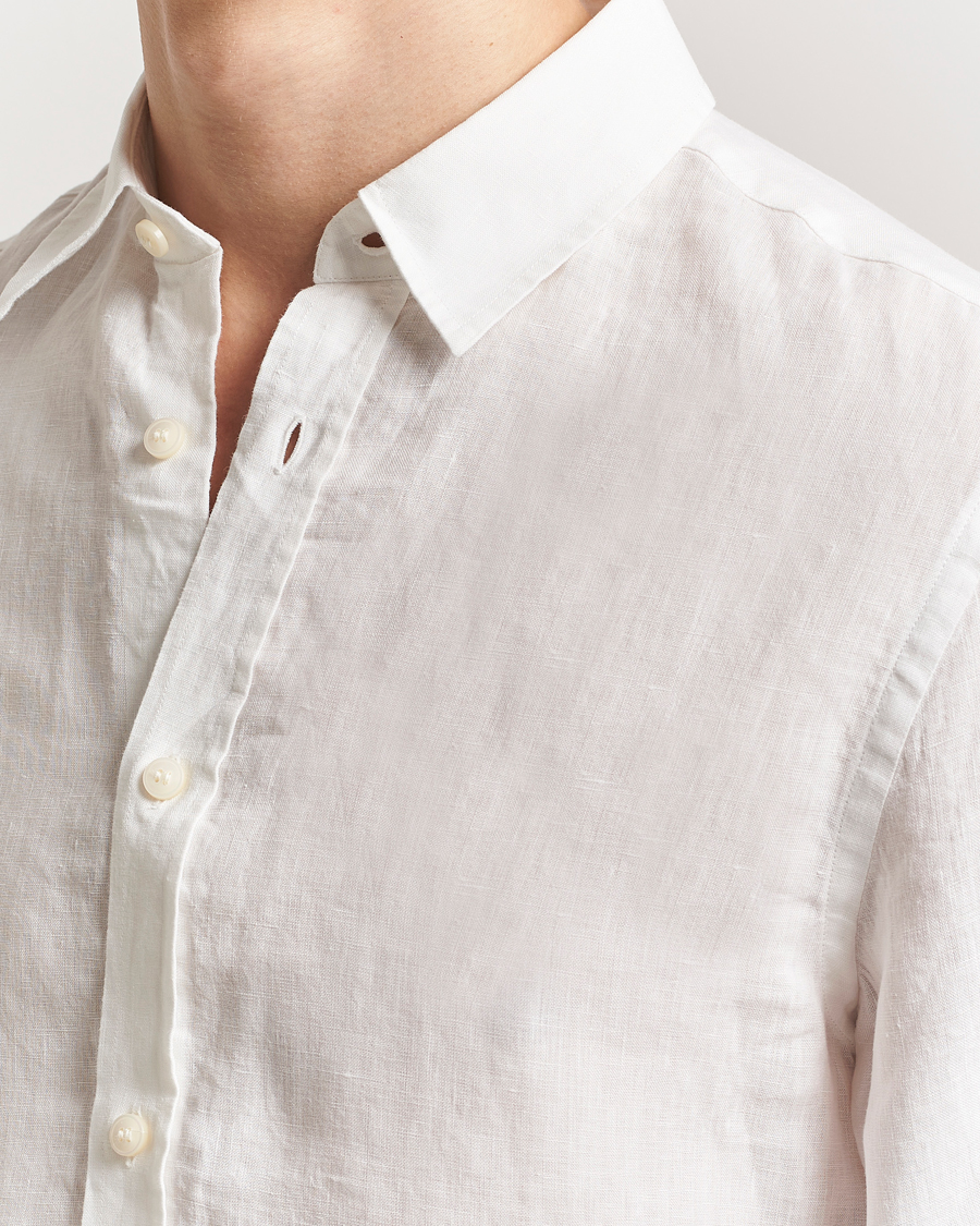 Hombres | Camisas | Tiger of Sweden | Spenser Linen Shirt Off White